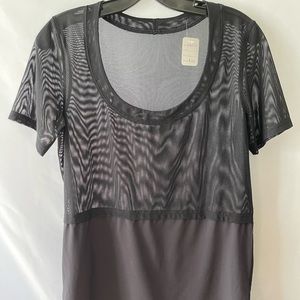 Black Lululemon sheer t-shirt
